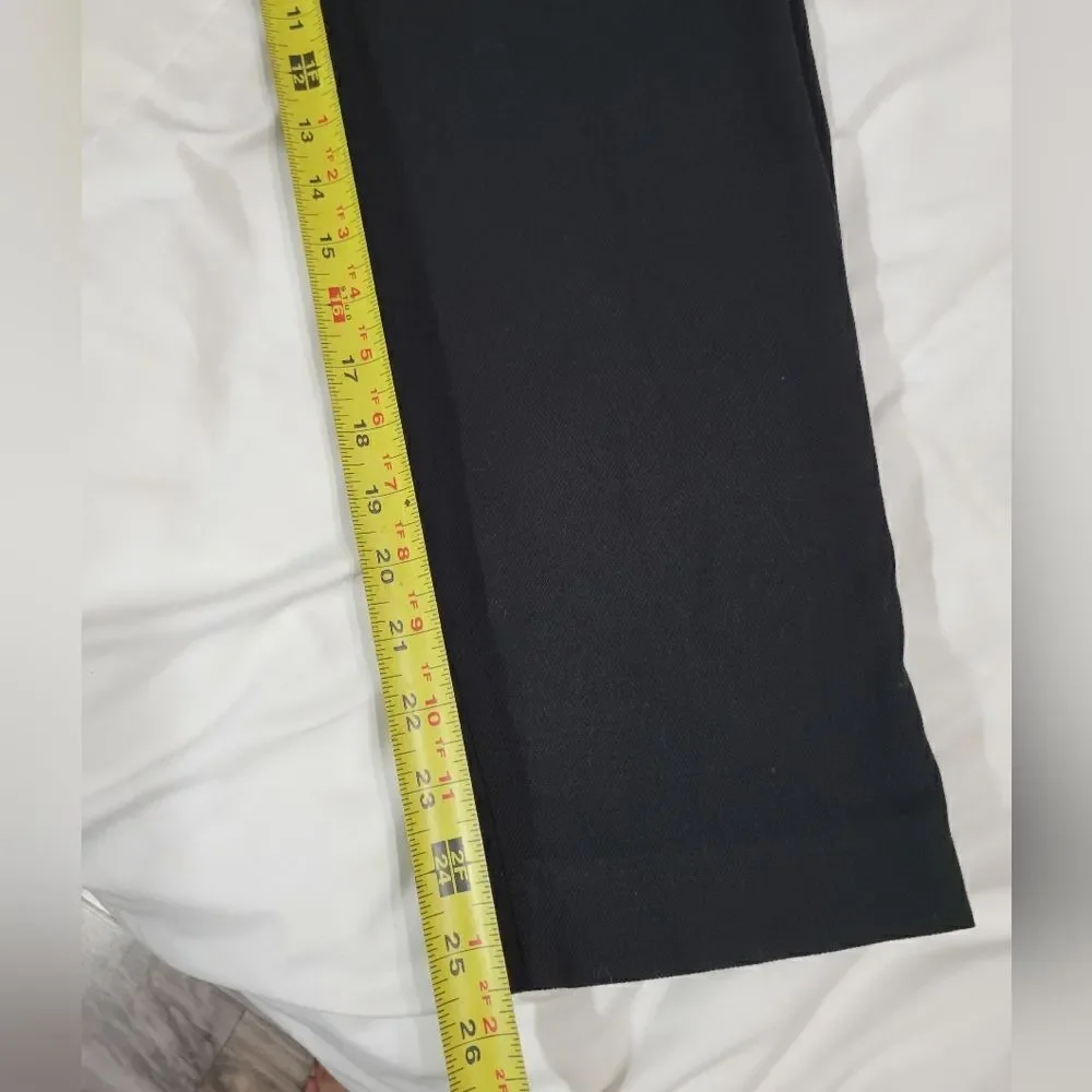 Mango basics high waisted cropped pants